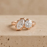 2.2 CT Marquise & Round Lab-Grown Diamond Toi et Moi Ring