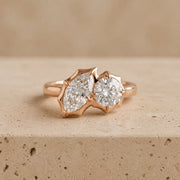 2.2 CT Marquise & Round Lab-Grown Diamond Toi et Moi Ring
