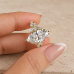 2.4 CT Marquise Lab-Grown Diamond Art Deco Cluster Leaf & Vine Engagement Ring