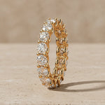 2.45 CTW Round Lab-Grown Diamond Prong-Set Full Eternity Band
