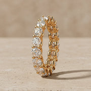 2.45 CTW Round Lab-Grown Diamond Prong-Set Full Eternity Band