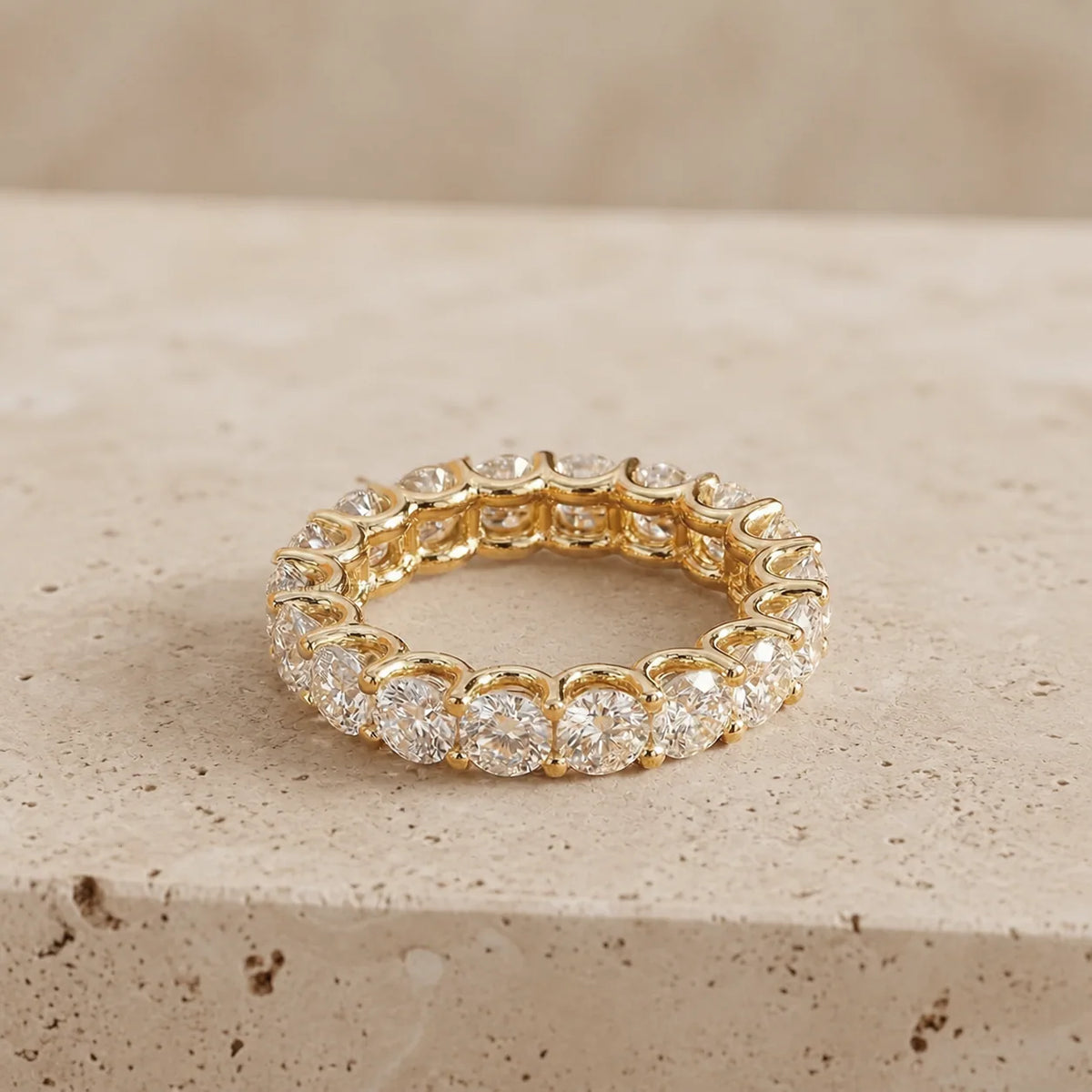 2.45 CTW Round Lab-Grown Diamond Prong-Set Full Eternity Band