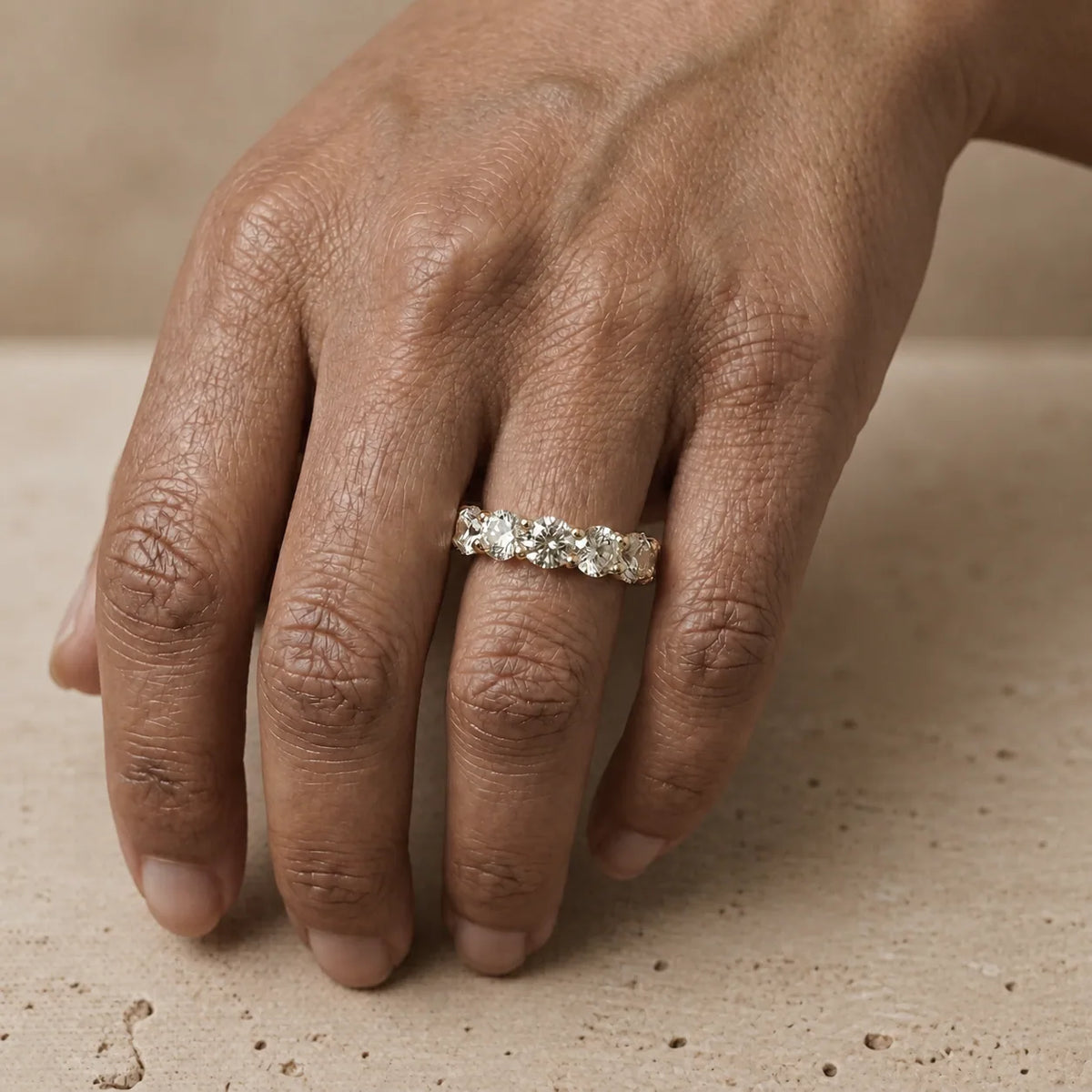2.45 CTW Round Lab-Grown Diamond Prong-Set Full Eternity Band