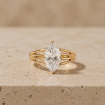 2.5 CT Marquise Lab-Grown Diamond Engagement Ring