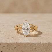 2.5 CT Marquise Lab-Grown Diamond Engagement Ring