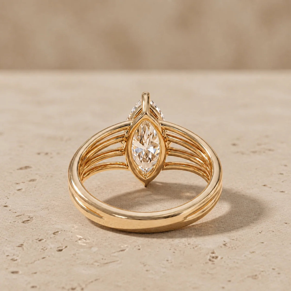 2.5 CT Marquise Lab-Grown Diamond Engagement Ring