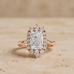 2.5 CT Radiant Lab-Grown Diamond Engagement Ring