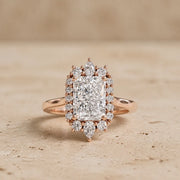 2.5 CT Radiant Lab-Grown Diamond Engagement Ring
