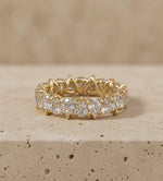 2.80 CTW Pear Lab-Grown Diamond Prong-Set Full Eternity Band