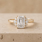 2 CT Emerald Lab-Grown Diamond Engagement Ring