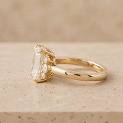 2 CT Emerald Lab-Grown Diamond Engagement Ring