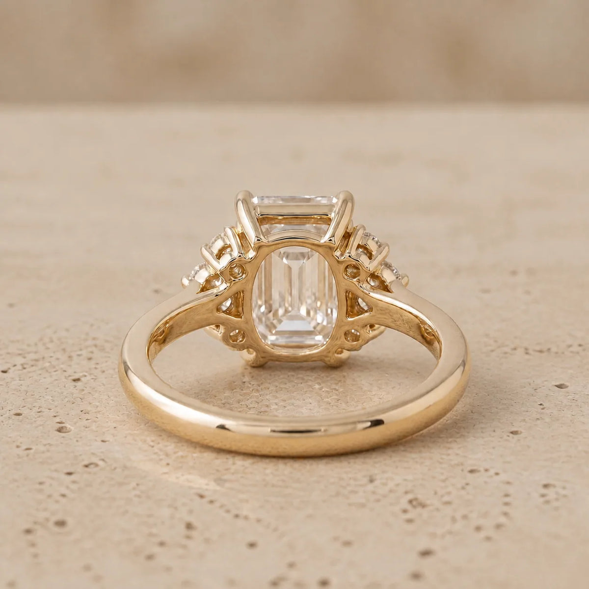 2 CT Emerald Lab-Grown Diamond Engagement Ring