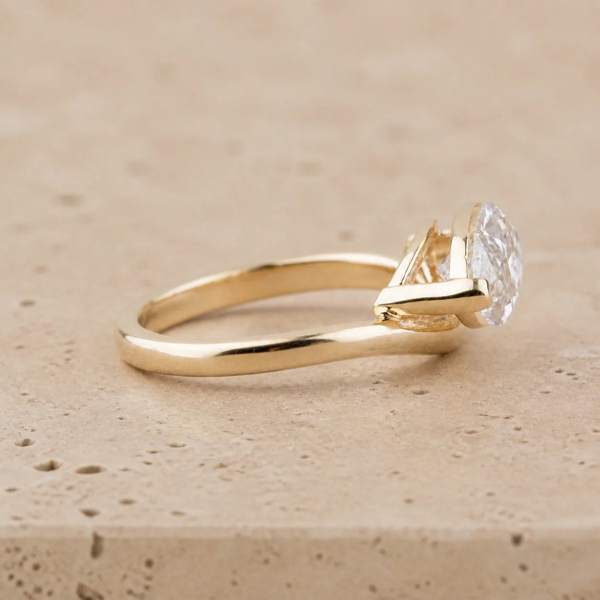 2 CT Marquise Lab-Grown Diamond East-West Engagement Ring