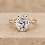 2 CT Oval Lab-Grown Diamond Engagement Ring