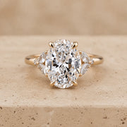 2 CT Oval Lab-Grown Diamond Engagement Ring