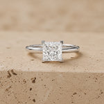 2 CT Princess Lab-Grown Diamond Engagement Ring