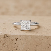 2 CT Princess Lab-Grown Diamond Engagement Ring