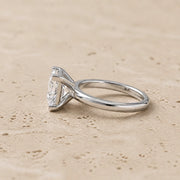 2 CT Princess Lab-Grown Diamond Engagement Ring
