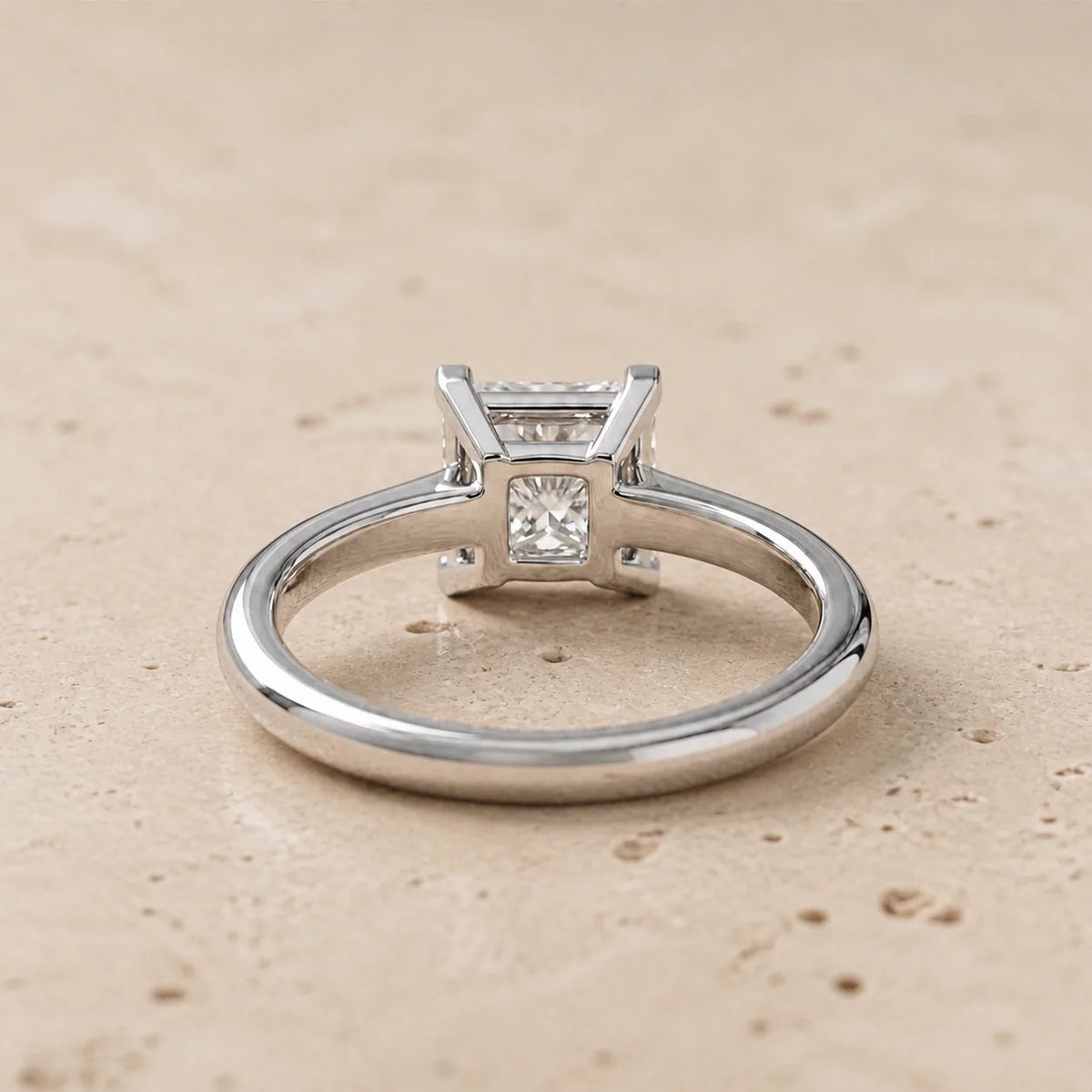 2 CT Princess Lab-Grown Diamond Engagement Ring