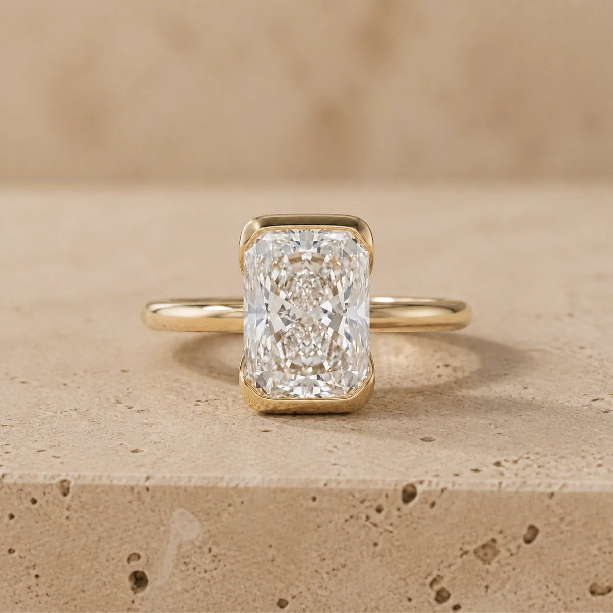 2 CT Radiant Lab-Grown Diamond Engagement Ring