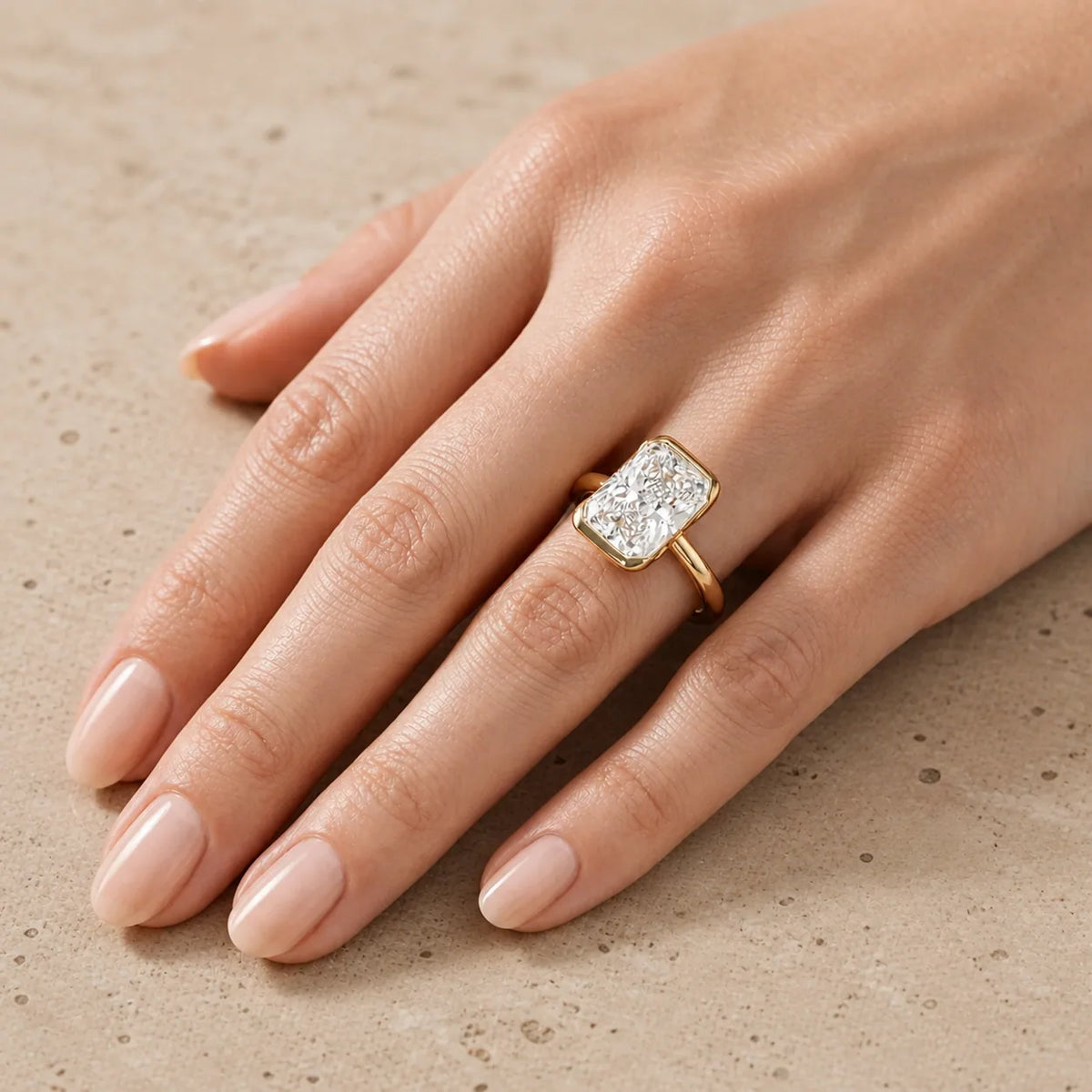 2 CT Radiant Lab-Grown Diamond Engagement Ring