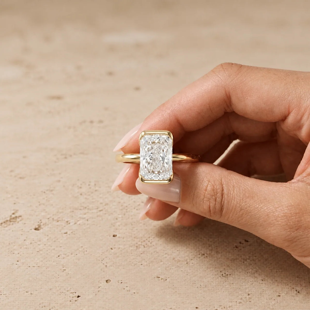 2 CT Radiant Lab-Grown Diamond Engagement Ring