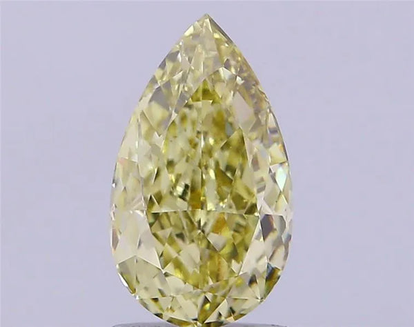 2.08ct Pear Lab Grown Diamond (Colour Fancy Yellow, Clarity VVS2, IGI Certified)