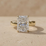 2.5 CT Radiant Cut Lab-Grown Diamond Solitaire Engagement Ring