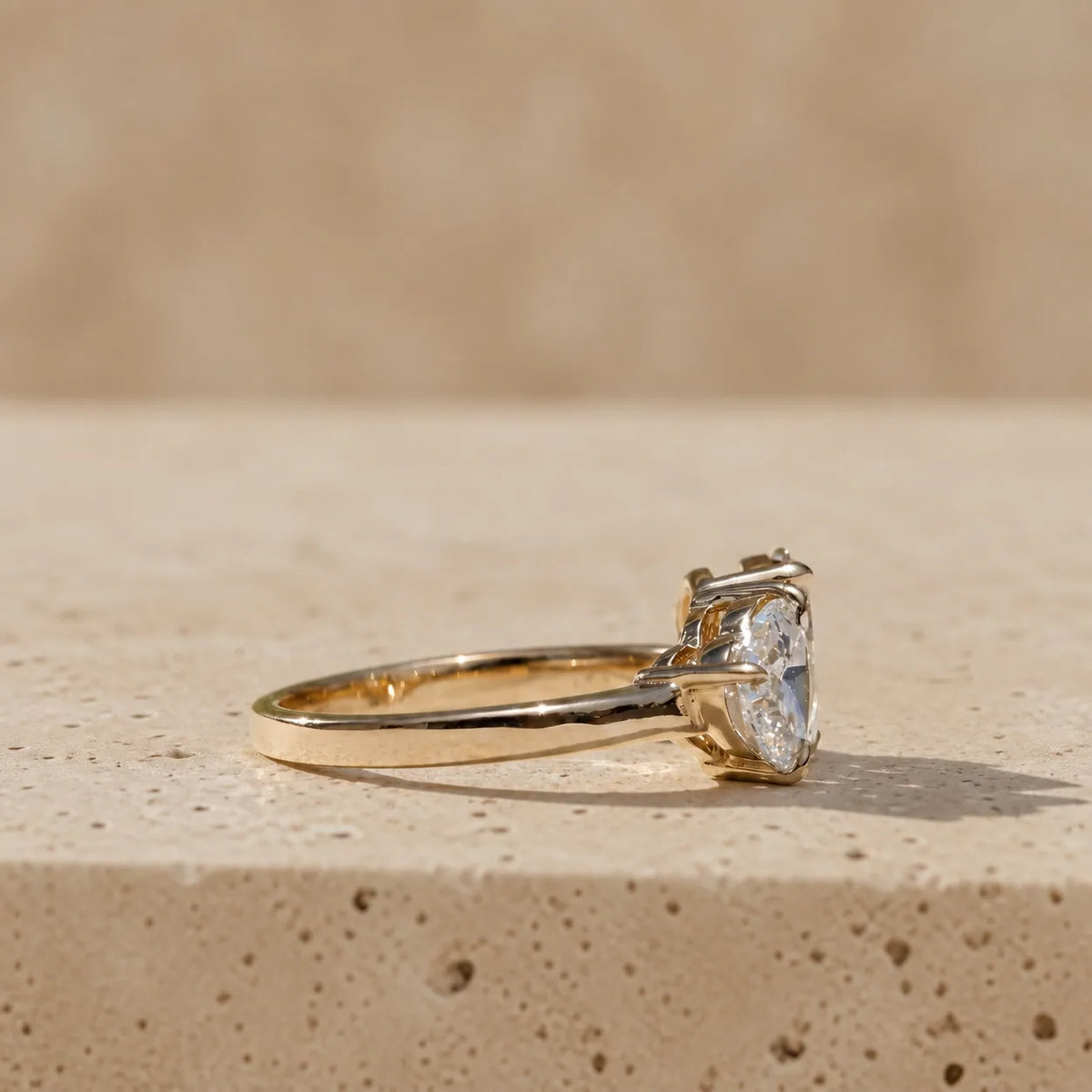 2.66 CT Heart Cut + Pear Cut Lab-Grown Diamond Toi et Moi Ring