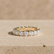 2 CTW Round Lab-Grown Diamond Shared-Prong Full Eternity Band