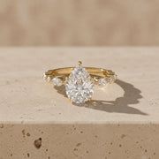 2 CT Pear Cut Lab-Grown Diamond Classic Engagement Ring