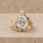 3.9 CT Pear Lab-Grown Diamond Engagement Ring