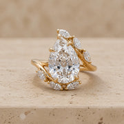 3.9 CT Pear Lab-Grown Diamond Engagement Ring