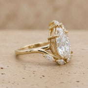 3.9 CT Pear Lab-Grown Diamond Engagement Ring