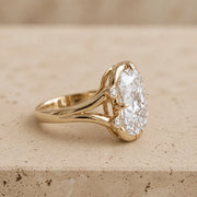 3 CT Cushion Lab-Grown Diamond Engagement Ring