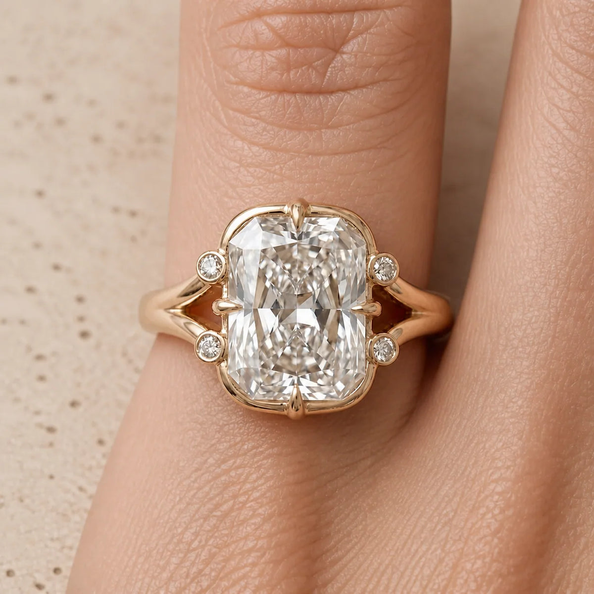 3 CT Cushion Lab-Grown Diamond Engagement Ring