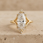 3 CT Marquise Lab-Grown Diamond Split-Shank Engagement Ring