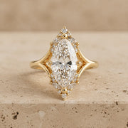 3 CT Marquise Lab-Grown Diamond Split-Shank Engagement Ring