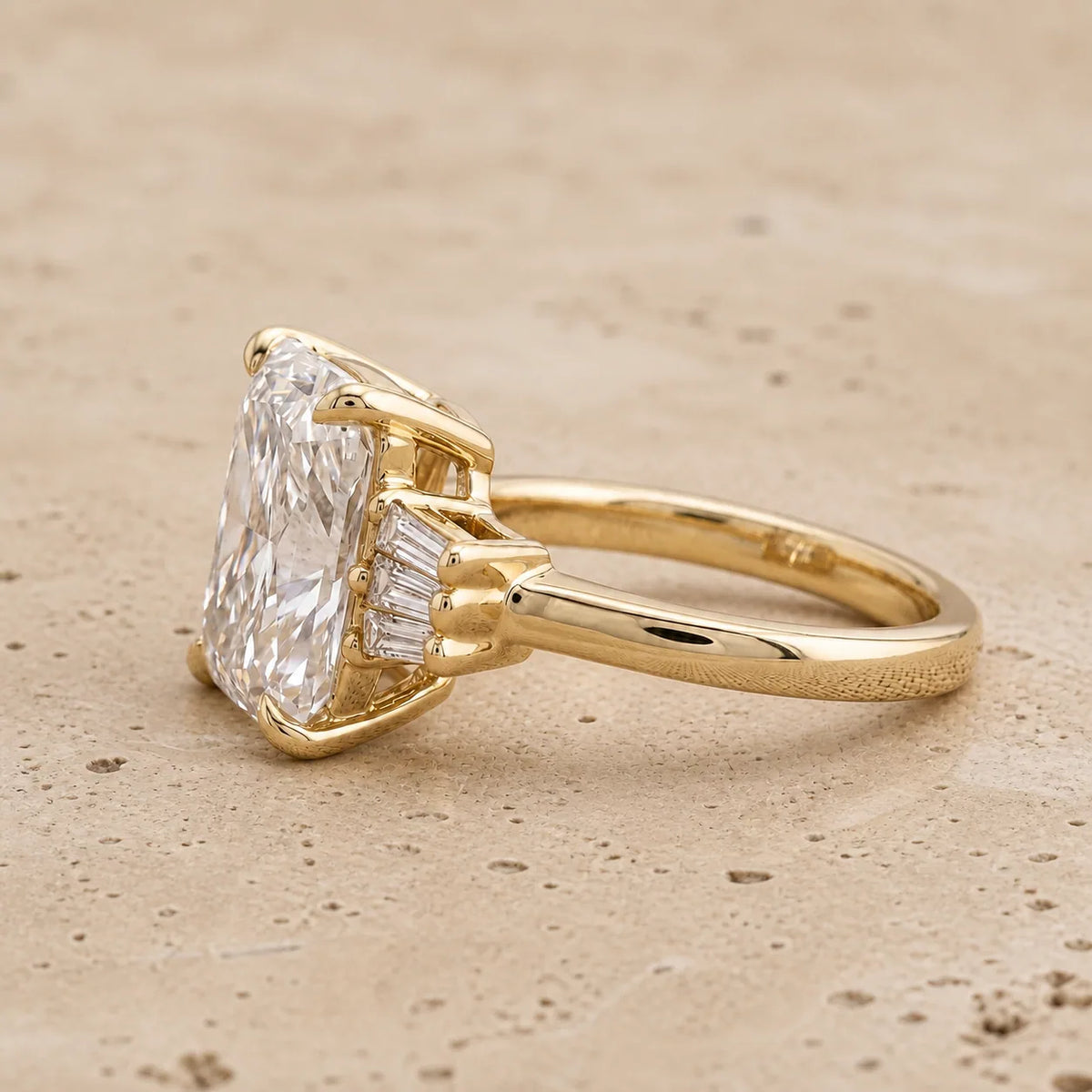 3 CT Radiant Lab-Grown Diamond Engagement Ring
