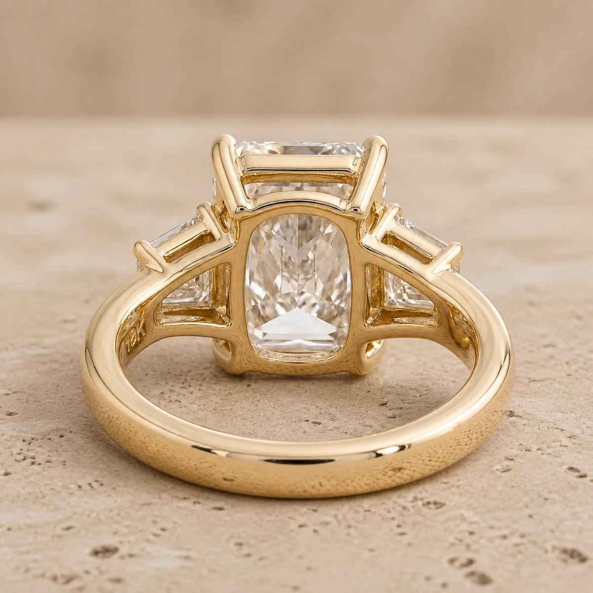 3 CT Radiant Lab-Grown Diamond Engagement Ring