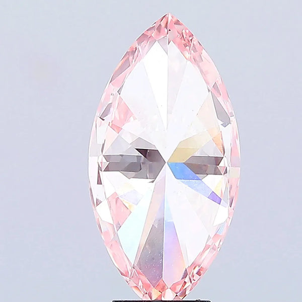 4.98ct Marquise Lab Grown Diamond (Colour Fancy Vivid Pink, Clarity VS1, IGI Certified)