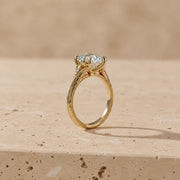4 CT Oval Cut Lab-Grown Diamond Classic Engagement Ring