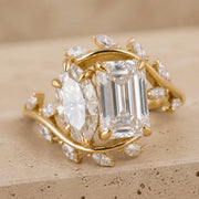 5.4 CT Radiant & Marquise Lab-Grown Diamond Nature-Inspired Leaf & Vine Toi et Moi Ring