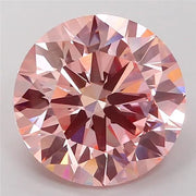 5.53ct Round Lab Grown Diamond (Colour Fancy Intense Pink, Clarity VS1, Cut ID, IGI Certified)