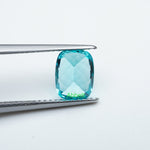 Load image into Gallery viewer, Antique cushion lab grown Paraiba YAG
