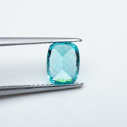 Antique cushion lab grown Paraiba YAG