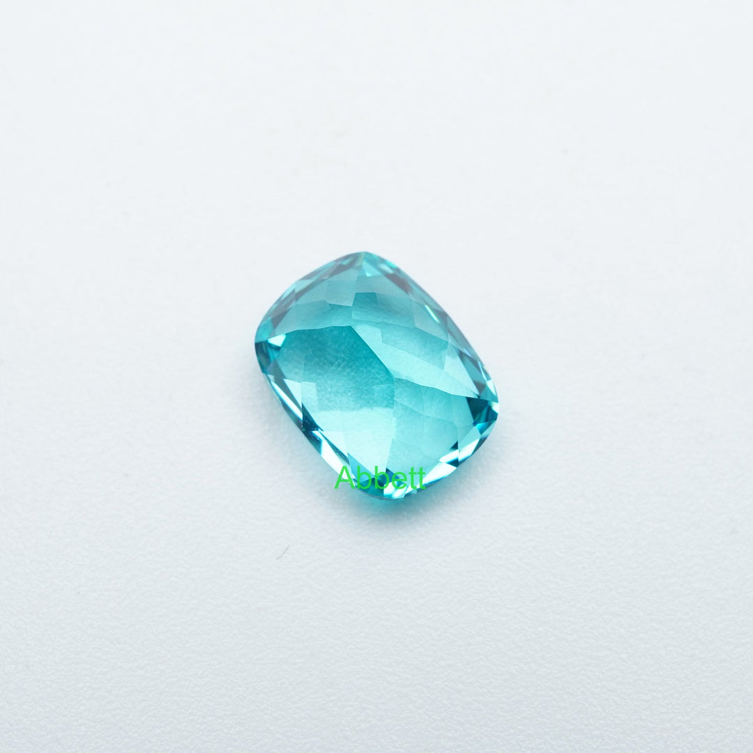 Antique cushion lab grown Paraiba YAG