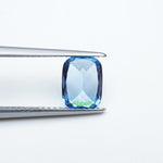 Load image into Gallery viewer, Antique cushion lab grown aqua spinel
