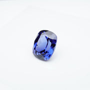 Antique cushion lab grown blue sapphire