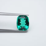 Load image into Gallery viewer, Antique cushion lab grown emerald

